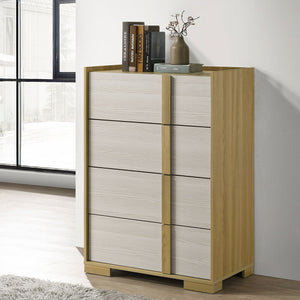 English Elm Lincoln 4-Drawer Chest - Space-Saving Storage With Modern Charm For Any Bedroom Or Hallway B062P378412