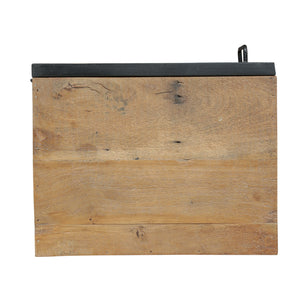 English Elm Christopher Knight Home® - NIGHT Handcrafted Recycled Wood Nightstand with Zig-Zag Slat, Iron Frame, Boho Storage Charm 68579.00