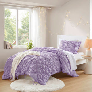 English Elm 2PCS Twin Comforter Set - Plush Microfiber Comforter and Sham, Lightweight Poly Fill for Cozy Bedtime Purple 16.93 L x 12.99 W x 5.71 H B035P366525