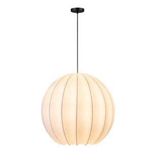 English Elm Illume Silk Drum Pendant Light Wide Shade Ambient Glow for Dining or Entryway B2769P504416