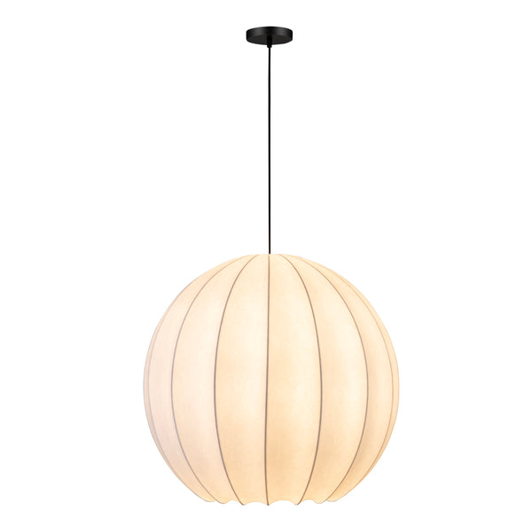 English Elm Illume Silk Drum Pendant Light Wide Shade Ambient Glow for Dining or Entryway B2769P504416