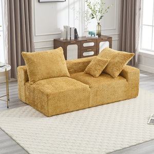 English Elm United Versatile Chenille Two-Person Sofa For Lounging, Napping & Home Office - Soft, Durable Comfort W1568P222619-GIGA