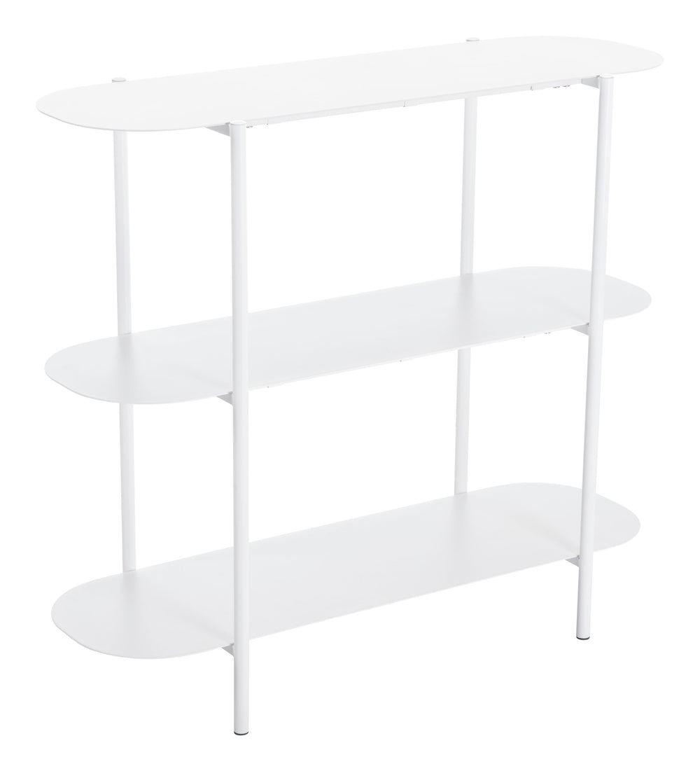 Tre Console Table White 109419 Zuo Modern