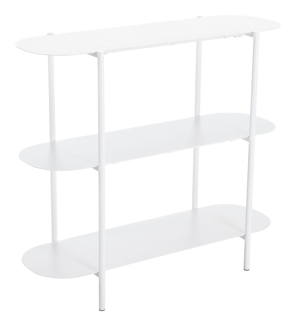 Tre Console Table White 109419 Zuo Modern