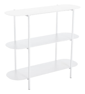 Tre Console Table White 109419 Zuo Modern