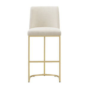 Homelegance By Top-Line Arvind Bar and Counter Stool (Set of 2) Beige Metal