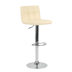 English Elm Hengming Adjustable Trumpet Base Bar Chairs Padded Ergonomic Seating Set of 2 W212P454048