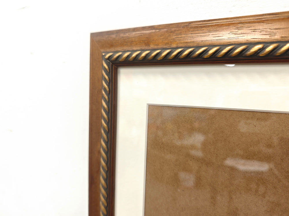 English Elm 24x32 Solid Wood Picture Frame with Replaceable Canvas, Organic Acrylic Glass, Elegant Wall Art Decor Brown T3976P383249