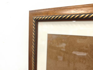 English Elm 24x32 Solid Wood Picture Frame with Replaceable Canvas, Organic Acrylic Glass, Elegant Wall Art Decor Brown T3976P383249