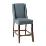 Madison Park Brody Modern/Contemporary Wing Counter Stool MP104-0041 Blue