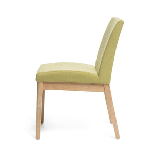 English Elm Christopher Knight Home® - DINING Chair with Upholstered Fabric Seat and Sleek Wood Legs — Compact Modern Comfort & Style Green 58924.00GTE