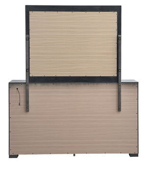 English Elm Milan Modern White Dresser with Integrated Led Lighting and Full Extension Drawers Wenge B078P497941