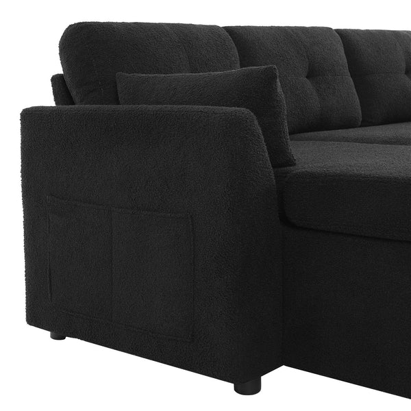 English Elm Swivel Barrel Accent Chair Chenille Tufted Round Club Seat for Living Room Lounge Black N719S002210B