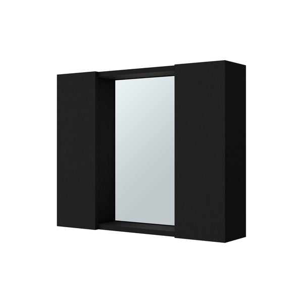English Elm Draco Moisture-Resistant Medicine Cabinet with Mirror, Double Doors, External Shelf & 6 Interior Shelves B128P148704