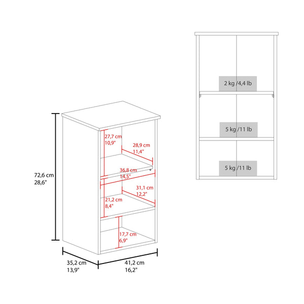 English Elm Medicine Compact Wall Cabinet with Mirror Door, Engineered Wood Storage, Durable, Space-Saving Design White 29.92 L x 17.32 W x 4.33 H B097P250857
