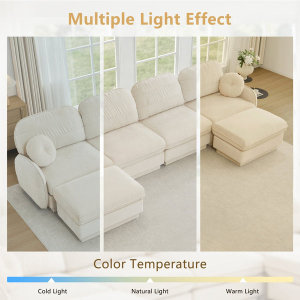 English Elm Chenille Cloud Loveseat with Quilted Back Pillows Deep Seat Comfort for Living Room W714S01749