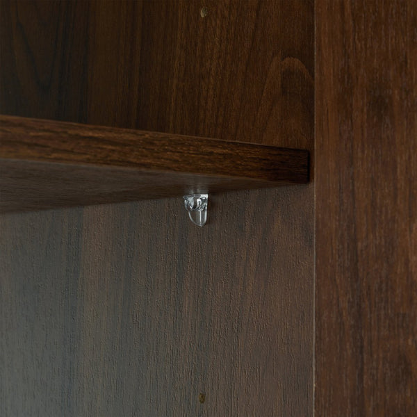 English Elm Galan Freestanding Bathroom Vanity Quartz Basin Fluted Wood Cabinet Modern Bath Walnut Brown W1865S00222