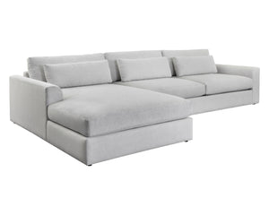 Sunpan Merrick Sofa Chaise - Stylish Comfort with Fully Upholstered Base, Modern Design for Any Space Left Arm Facing