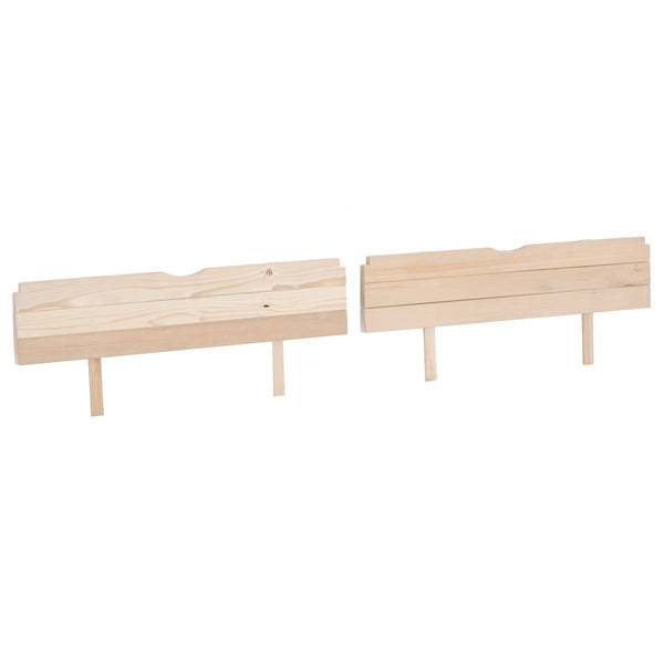 English Elm Outsunny Cedar Wood Kids Sandbox with Adjustable Canopy and Foldable Bench Seats W2225P200739