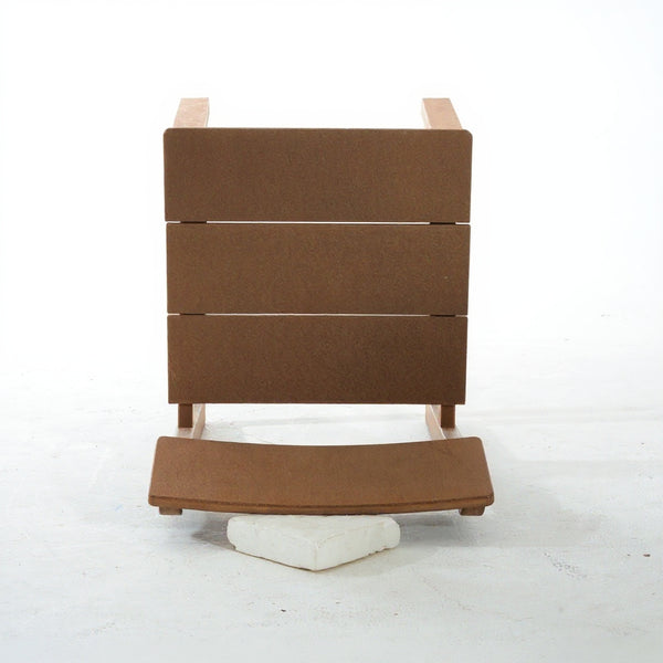 English Elm 5-Piece Brown Hdpe Outdoor Dining Set – Stylish, Weather-Resistant Table & 4 Chairs For Cozy Gatherings W3566S00004