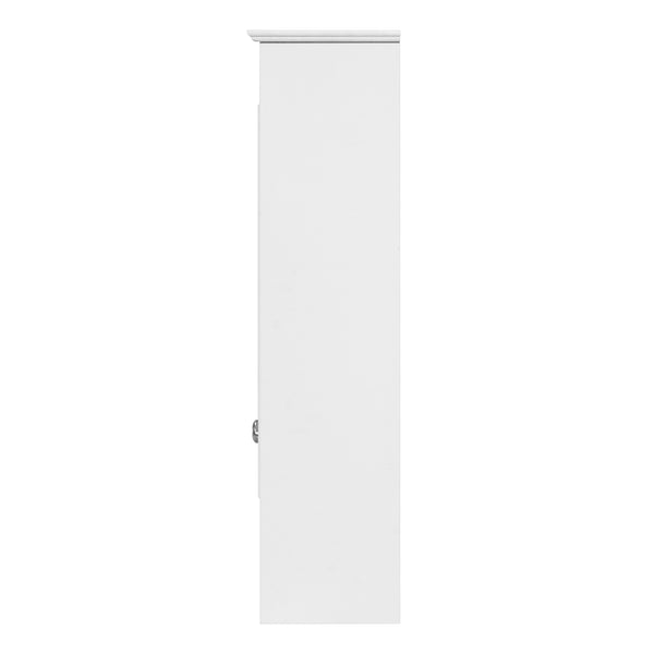English Elm 3-in-1 Wall Mounted Medicine Cabinet with Soft Close Door Adjustable Shelves and Towel Bar White N710P405415K
