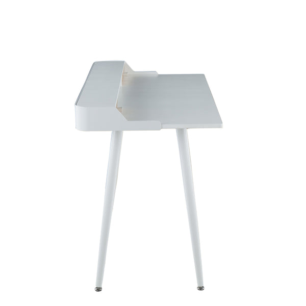 English Elm Desk with Powder-coated Steel Legs and Natural Wood Accents for Modern Home Office B202P471628