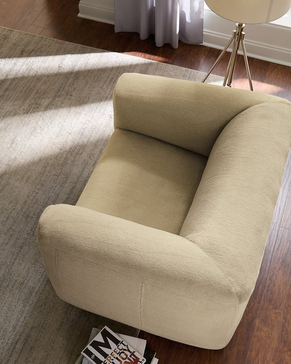 Hooker Furniture Stroud Chunky Lounge Chair In Cashmere Fawn Upholstery — Plush, Supportive Tight Seat & Modern Style SS408-01-470
