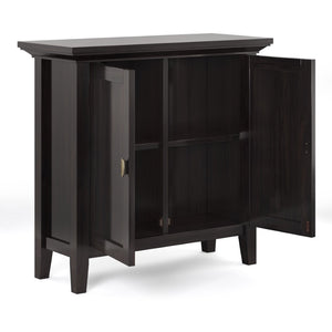 English Elm Redmond Low Storage Cabinet - Handcrafted Hickory Brown With Adjustable Shelves For Any Room B136P159527-GIGA