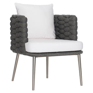 Bernhardt Santa Cruz Outdoor Arm Chair in Cadet Grey [Made to Order] X02549Q