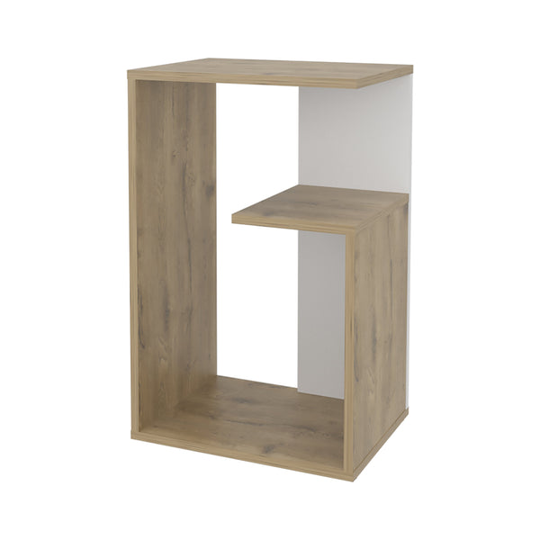 English Elm Fm Furniture Vega Side Table - Stylish Melamine With Open Storage For Modern Homes & Offices B128P293872