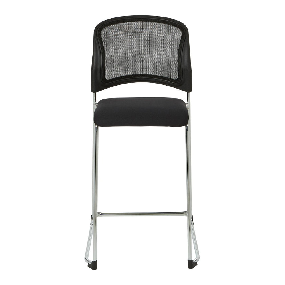 OSP Home Furnishings Tall Stackable Upholstered Guest Chair for Training Rooms and Flexible Workspace Seating 88627C2-30