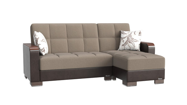 English Elm Primenest Zenaero Convertible Chaise Lounge With Storage - Stylish & Versatile Seating Solution! B030P303553-GIGA