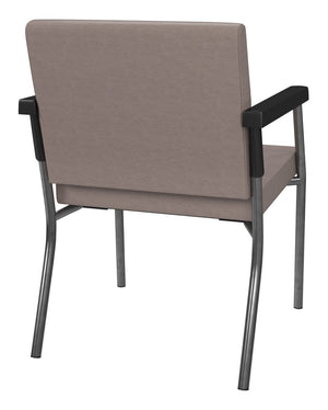OSP Home Furnishings Bariatric Guest Chair with Reinforced Metal Frame and Pu Arm Pads for Medical Waiting Rooms BC9601-K006