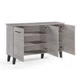 Christopher Knight Home® - Noble House - Emlyn Mid Century Modern Grey Oak Finished Fiberboard Cabinet