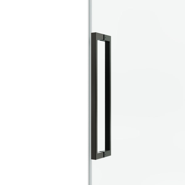 English Elm 60*66"fixed Sliding Shower Door Clear Tempered Glass Stainless Steel Frameless Spa T3177P320609
