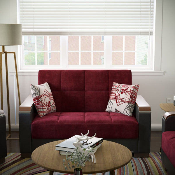 English Elm Primenest Zenaero X Convertible Loveseat With Storage - Stylish Upholstered Sleeper For Small Spaces B030P281772-GIGA