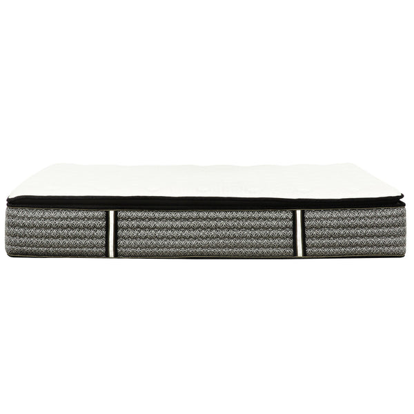 English Elm Premium Majesty 16" Pocket Coil Hybrid Mattress with Euro Top, Gel Memory Foam Cooling Comfort Grey+White 80 L x 15 W x 15 H B011P206781