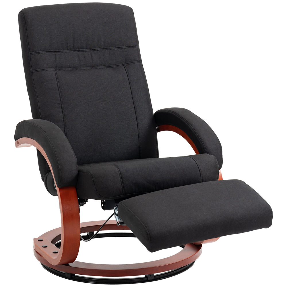 English Elm Homcom Manual Recliner Chair - 360° Swivel, Adjustable Footrest, Padded Arms For Ultimate Comfort W2225P217434