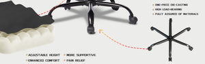 English Elm Deepfurniture Racing Style Gaming Chair Pu Leather Massage Lumbar Footrest Home Office Black White W3860P428632