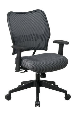 OSP Home Furnishings Deluxe Ergonomic Office Chair with Veraflex Back Lumbar Support and Adjustable Arms 13-V44N1WA