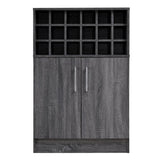 Christopher Knight Home® - Noble House - Roula Mid Century Sonoma Grey Oak Finished Faux Wood Wine and Bar Cabinet