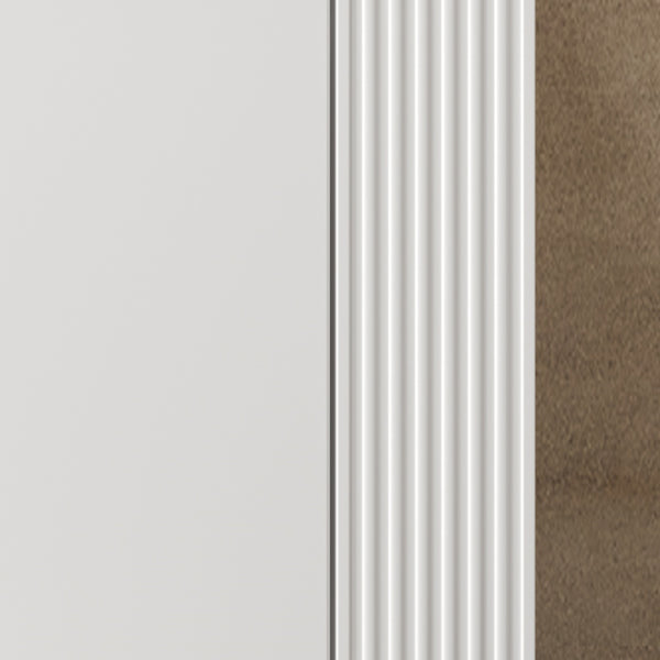 English Elm Christopher Knight Home® - 36" Modern Wall-Mounted Bathroom Vanity with Ceramic Sink, Soft-Close Doors, Fluted Accent & Open Shelves White N817P245322W