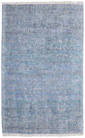 Feizy Rugs Caldwell Handwoven Wool And Viscose Area Rug - Timeless Transitional Charm For Elegant Spaces Blue,Gray Wool,Viscose 8798803fblumltc50