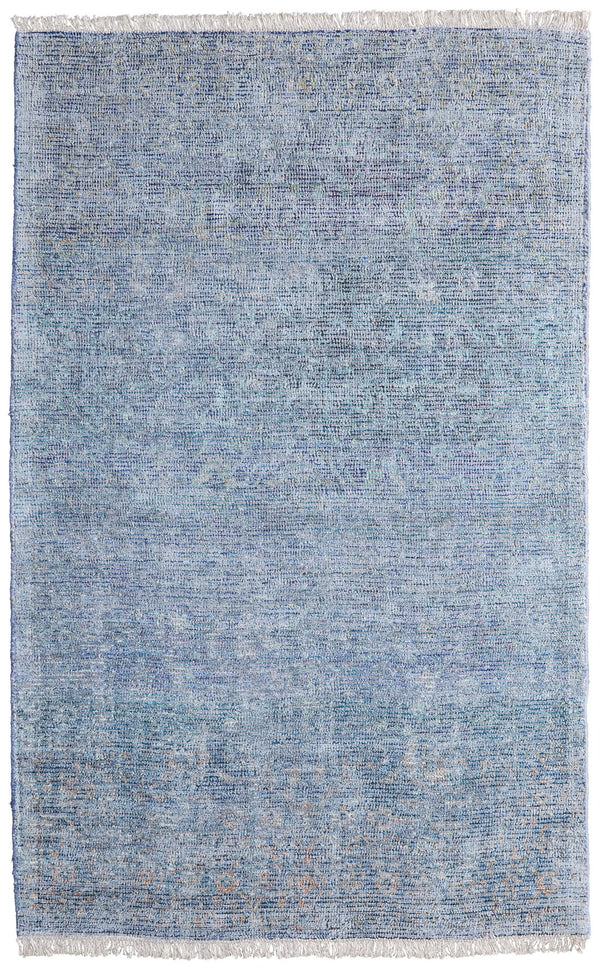 Feizy Rugs Caldwell Handwoven Wool And Viscose Area Rug - Timeless Transitional Charm For Elegant Spaces Blue,Gray Wool,Viscose 8798803fblumltc50