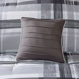 Intelligent Design Rudy Casual Plaid Comforter Set ID10-1329 Black