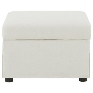 English Elm Merced Beige Upholstered Ottoman with Hydraulic Lift Top and Hidden Storage — Stylish Space Saver B062P375570