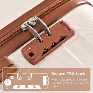 English Elm Luggage Sets 3 Piece Abs Hardshell with Tsa Lock and Spinner Wheels for Travel N726P203164O