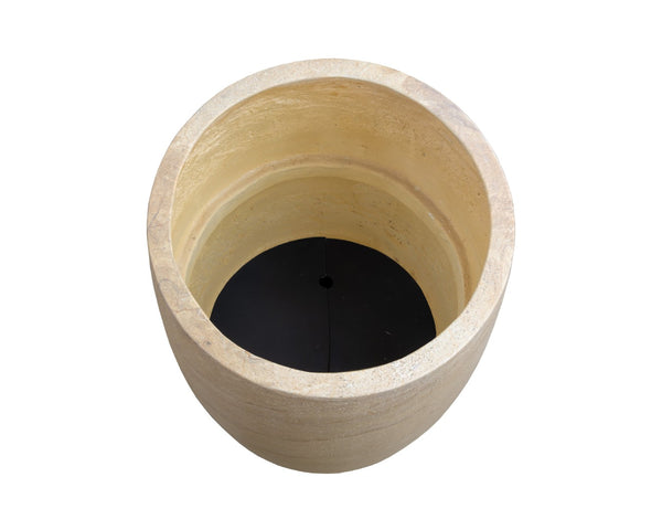 Sunpan ASTER Planter - Tall Travertine-Look Design for Indoor & Outdoor Spaces, Durable & Elegant Display 111373