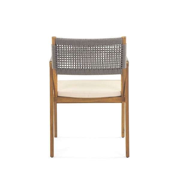 English Elm Christopher Knight Home® - Outdoor 7-Piece Acacia Dining Set With Grey Rope & Cushions - Stylish, Durable, Perfect For Entertaining N773P210139G6_60388.00