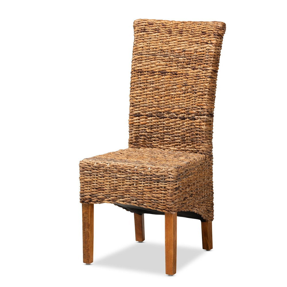 English Elm Modern Rattan Frame Counter Stool with Foam Padded Seat for Bohemian Coastal Kitchens B2750P470038